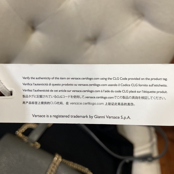 Versace Collection La Medusa Leather Crossbody Shoulder Bag - Picture 11 of 11